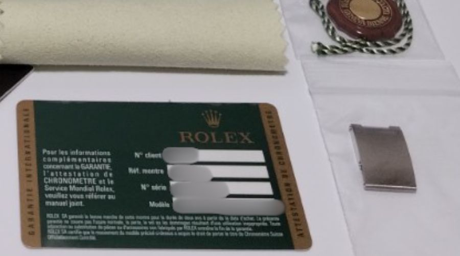 ロレックスの保証書